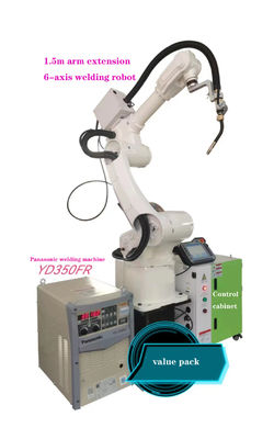 Endüstriyel 6 Eksenli Alüminyum Kaynak Robotu Makinesi 380V Yüksek Hızlı