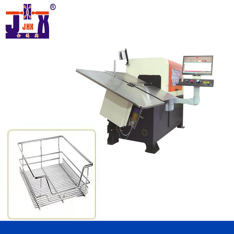 Süpermarket Depolama Rafı Aksesuarları İçin Demir 3D Tel Bükme Makinesi